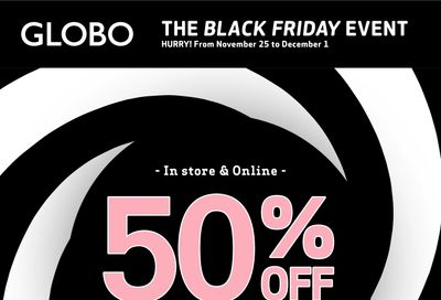 Globo Shoes Black Friday Flyer November 25 to December 1, 2020