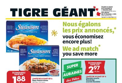 Tigre Géant Flyer November 25 to December 1