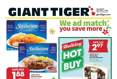 Giant Tiger (Atlantic) Flyer November 25 to December 1