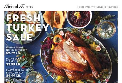 Bristol Farms Thanksgiving Ad Flyer November 25 to December 1, 2020