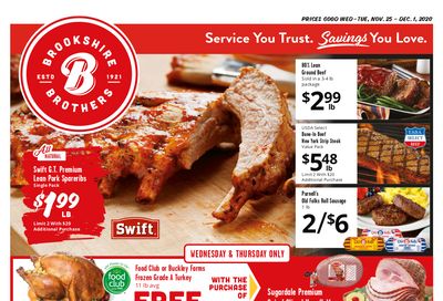 Brookshire Brothers Thanksgiving Ad Flyer November 25 to December 1, 2020
