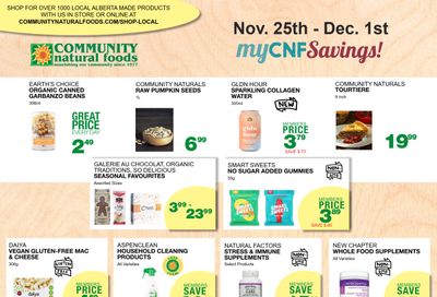 Community Natural Foods Flyer November 25 to December 1