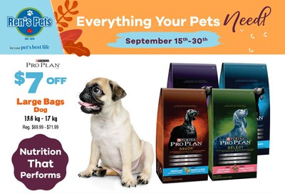 Ren's Pets Depot Flyer September 15 to 30