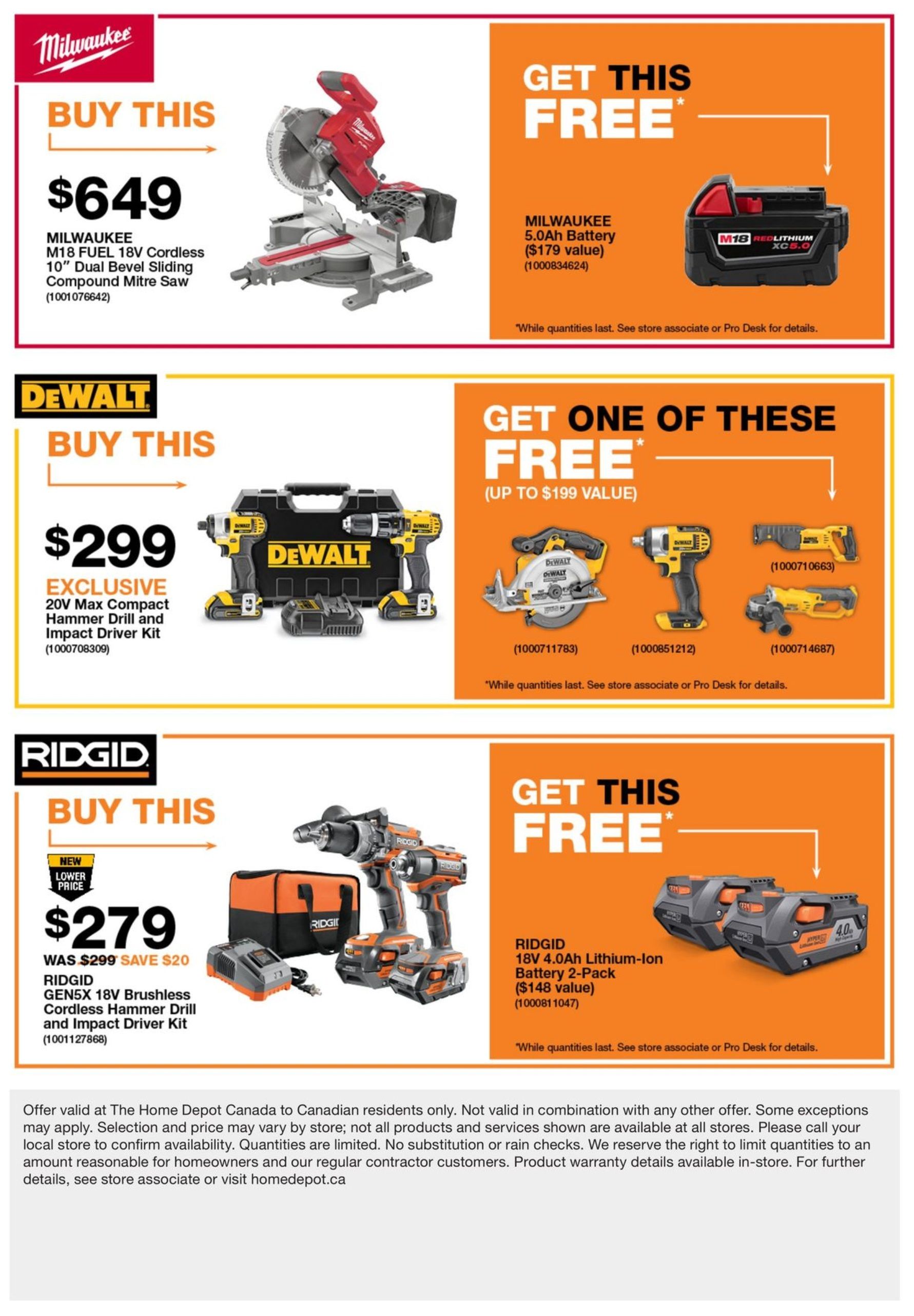 Home Depot Pro Flyer September 18 to 25