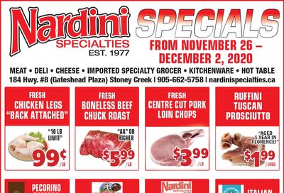Nardini Specialties Flyer November 26 to December 2