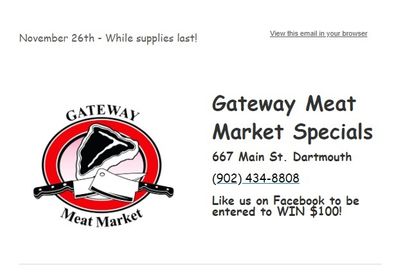 Gateway Meat Market Flyer November 26 to December 2