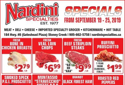 Nardini Specialties Flyer September 19 to 25