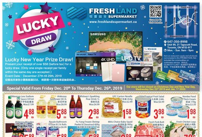 FreshLand Supermarket Flyer December 20 to 26