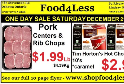 Food 4 Less Flyer December 20 to 26