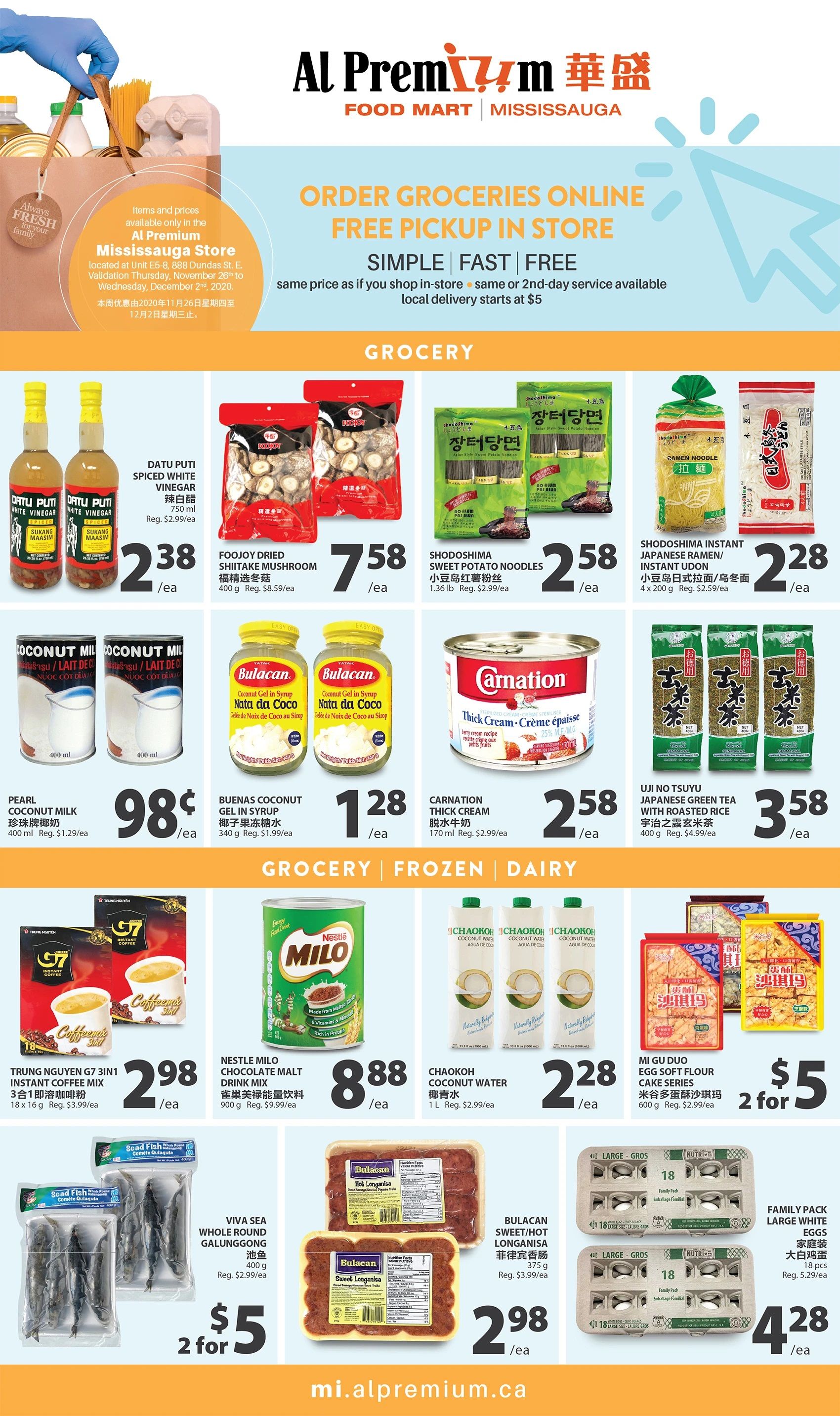 Al Premium Food Mart (Mississauga) Flyer November 26 to December 2