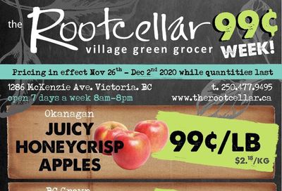 The Root Cellar Flyer November 26 to December 2