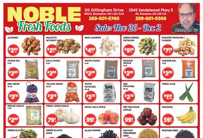 Noble Fresh Foods Flyer November 26 to December 2