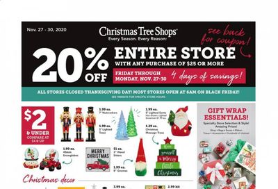 Christmas Tree Shops Weekly Ad Flyer November 27 to November 30