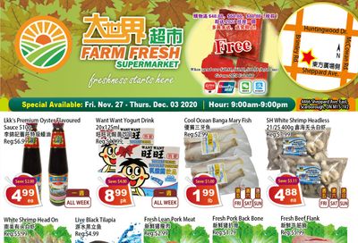 Farm Fresh Supermarket Flyer November 27 to December 3