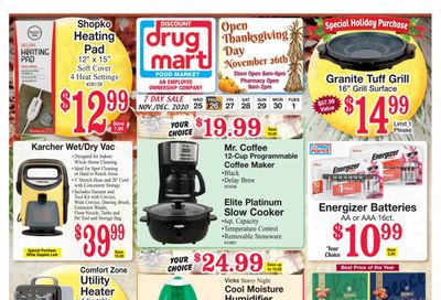 Discount Drug Mart (OH) Weekly Ad Flyer November 25 to December 1