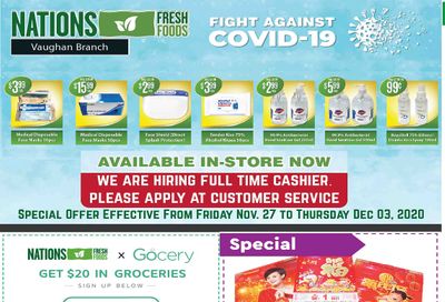 Nations Fresh Foods (Vaughan) Flyer November 27 to December 3