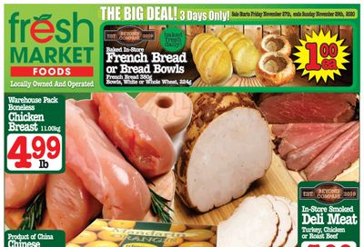 Fresh Market Foods Flyer November 27 to December 3