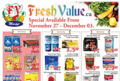 Fresh Value Flyer November 27 to December 3