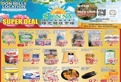 Sunny Foodmart (Don Mills) Flyer November 27 to December 3