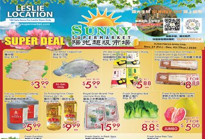 Sunny Supermarket (Leslie) Flyer November 27 to December 3