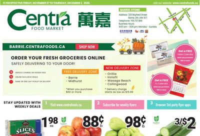 Centra Foods (Barrie) Flyer November 27 to December 3