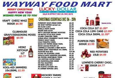 WayWay Food Mart Flyer December 20 to 26