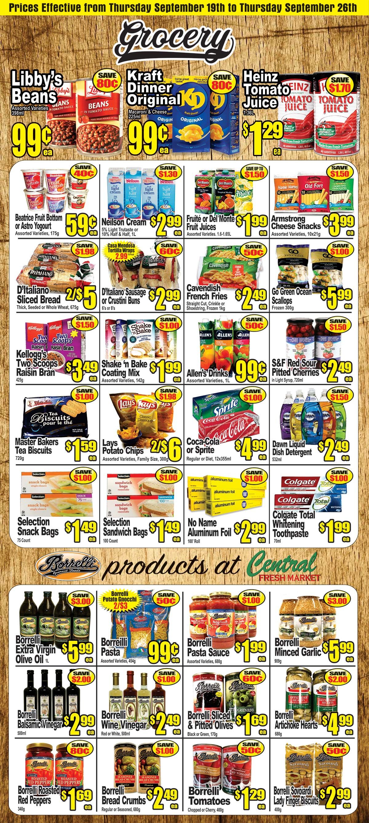 Central Fresh Market Flyer September 19 to 26