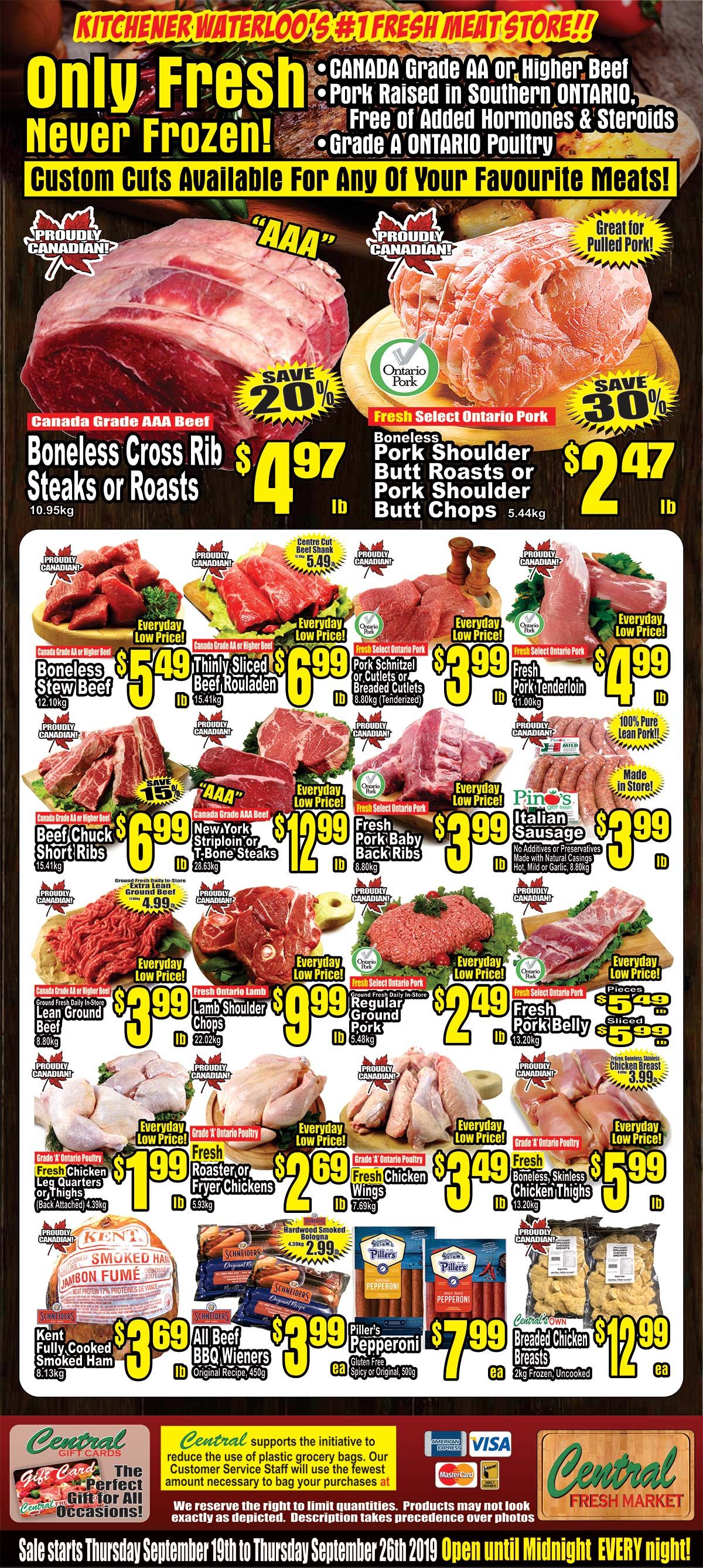 Central Fresh Market Flyer September 19 to 26
