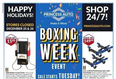 Princess Auto 2019 Boxing Week Flyer December 24 to 29