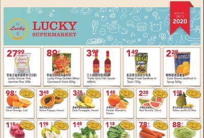 Lucky Supermarket (Calgary) Flyer November 27 to December 3