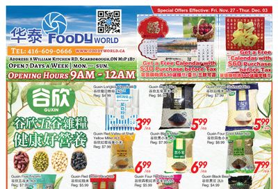 Foody World Flyer November 27 to December 3