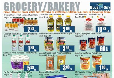 Blue Sky Supermarket (Pickering) Flyer November 27 to December 3