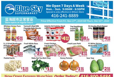 Blue Sky Supermarket (North York) Flyer November 27 to December 3 