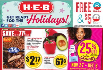 H-E-B (TX) Weekly Ad Flyer November 27 to December 1