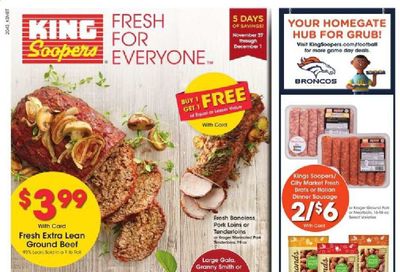 King Soopers (CO, WY) Weekly Ad Flyer November 27 to December 1