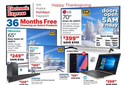 Electronic Express Weekly Ad Flyer November 26 to November 28