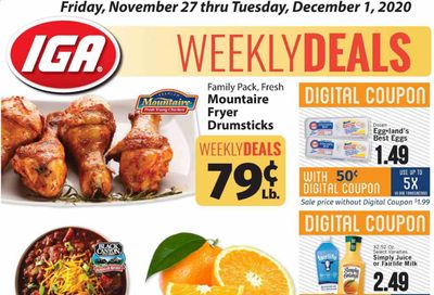 IGA Weekly Ad Flyer November 27 to December 1