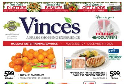 Vince's Market Flyer November 27 to December 17