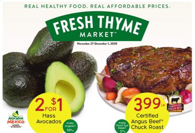 Fresh Thyme Weekly Ad Flyer November 27 to December 1