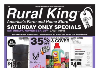 Rural King Weekly Ad Flyer November 28 to November 28
