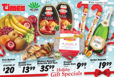 Times Supermarkets Holiday Ad Flyer November 24 to December 26, 2020