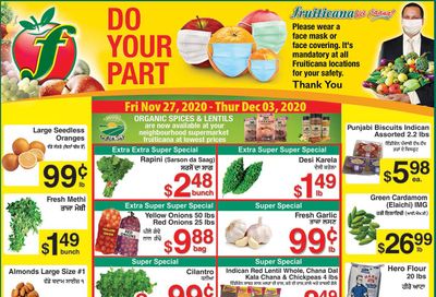 Fruiticana (Calgary) Flyer November 27 to December 3