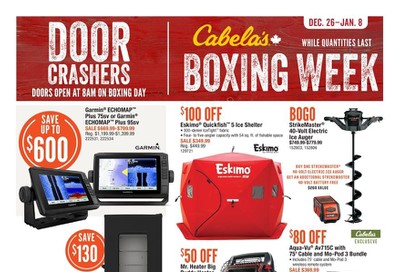 Cabela's 2019 Boxing Week Flyer December 26 to January 8