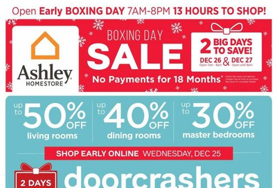 Ashley HomeStore (ON) Boxing Week Flyer December 25 to January 8