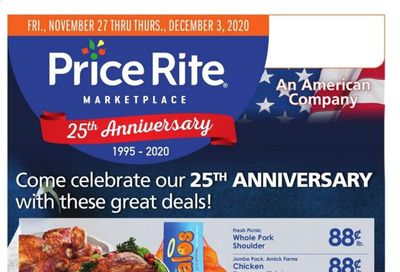 Price Rite (CT, MA, MD, NH, NJ, NY, PA, RI) Weekly Ad Flyer November 27 to December 3