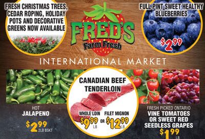 Fred's Farm Fresh Flyer November 25 to December 1