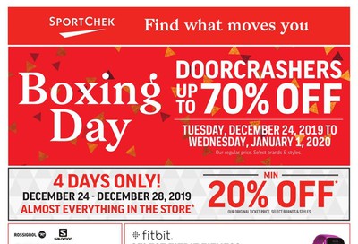 Sport Chek 2019 Boxing Day Sale Flyer December 24 to January 1