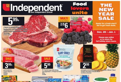 Independent Grocer (Atlantic) Flyer December 26 to January 1