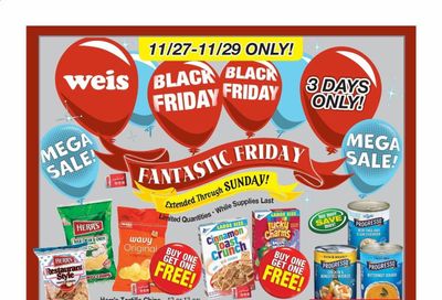 Weis Weekly Ad Flyer November 27 to November 29