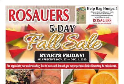 Rosauers Weekly Ad Flyer November 27 to December 1